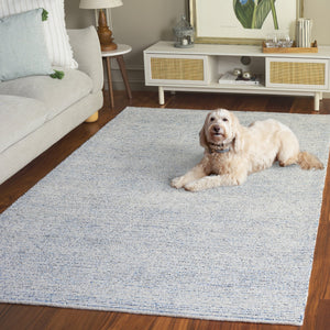 Safavieh Abstract Hand-Tufted Blue Black Area Rug — Low 3/8" Pile, Modern Tonal Depth For Living Rooms 9'-0" x 12'-0" ABT363L-9