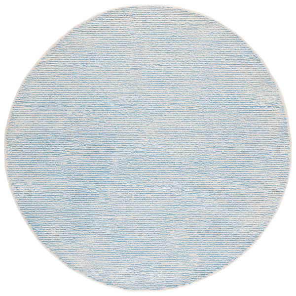 Safavieh Abstract Hand-Tufted Ivory And Blue Area Rug — Plush 3/8" Pile, Durable Polyester-Cotton For Living Rooms 9'-0" x 12'-0" ABT363M-9