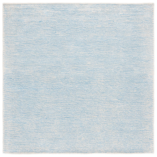 Safavieh Abstract Hand-Tufted Ivory And Blue Area Rug — Low Pile, Durable Polyester-Cotton Blend, Modern Abstract Charm 4'-0" x 6'-0" ABT363M-4