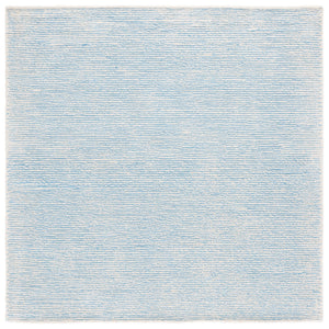 Safavieh Abstract Ivory And Blue Runner Rug — Hand-Tufted Polyester-Cotton Blend, Low Pile Comfort & Style 2'-3" x 8'-0" ABT363M-28