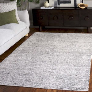 Safavieh Abstract Ivory Black Hand-Tufted Area Rug — Low 3/8" Pile, Polyester-Cotton Blend, Modern Abstract Elegance 3'-0" x 5'-0" ABT363Z-3