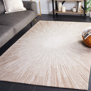 Safavieh Abstract 375 ABT375 Hand Tufted Modern Rug Ivory / Dark Beig ABT375B-8