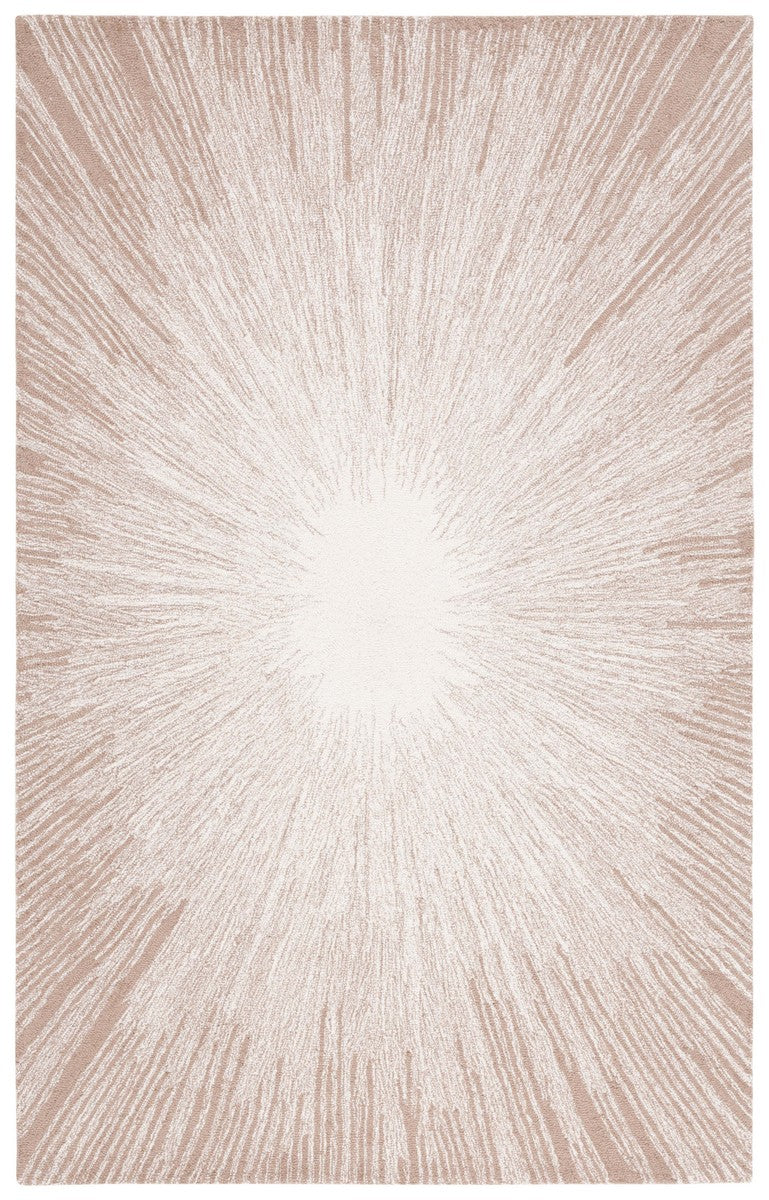 Safavieh Abstract 375 ABT375 Hand Tufted Modern Rug Ivory / Dark Beig ABT375B-8