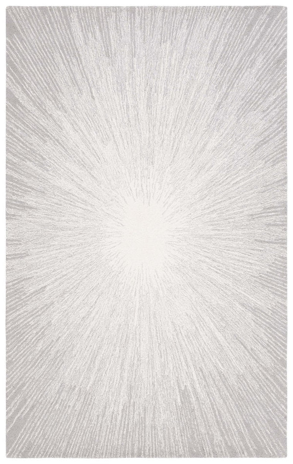Safavieh Abstract 375 ABT375 Hand Tufted Modern Rug Ivory / Silver ABT375G-8