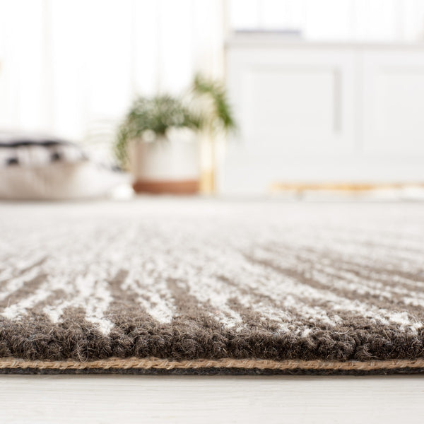 Safavieh Abstract 375 ABT375 Hand Tufted Modern Rug Ivory / Charcoal ABT375H-8