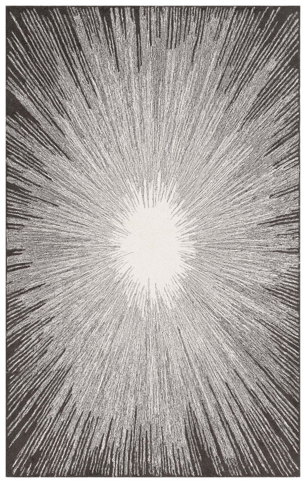 Safavieh Abstract 375 ABT375 Hand Tufted Modern Rug Ivory / Charcoal ABT375H-8
