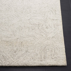 Safavieh Abstract Hand-tufted Area Rug In Elegant Design, Crafted From Wool And Cotton For Timeless Comfort Grey ,Ivory 80% Wool,20% Cotton Abt425f-4r