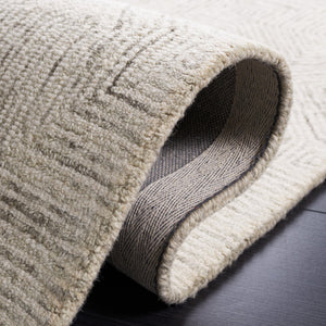 Safavieh Abstract Hand-tufted Area Rug In Elegant Design, Crafted From Wool And Cotton For Timeless Comfort Grey ,Ivory 80% Wool,20% Cotton Abt425f-4r