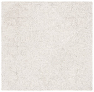 Safavieh Abstract Hand-tufted Area Rug In Elegant Design, Crafted From Wool And Cotton For Timeless Comfort Grey ,Ivory 80% Wool,20% Cotton Abt425f-4r
