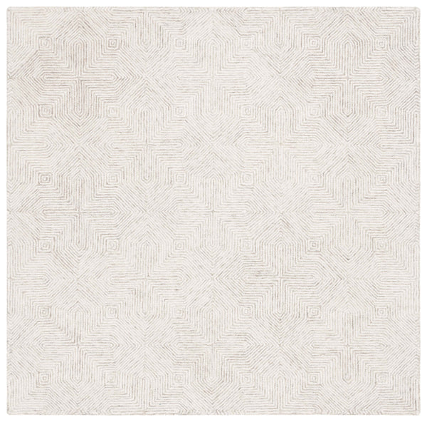 Safavieh Abstract Hand-tufted Area Rug In Elegant Design, Crafted From Wool And Cotton For Timeless Comfort Grey ,Ivory 80% Wool,20% Cotton Abt425f-4r
