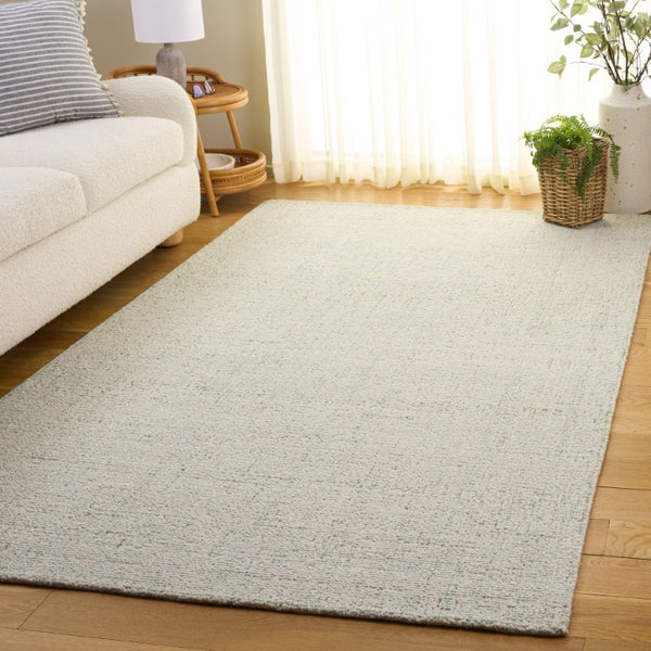 Safavieh Abstract Hand Tufted Wool Blend Rug in Sage Ivory for Modern Transitional Living Spaces ABT455X-5