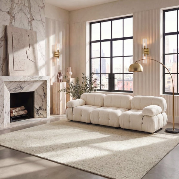 Safavieh Abstract Hand Tufted Wool Area Rug in Sage Ivory for Living Room or Bedroom ABT455X-8