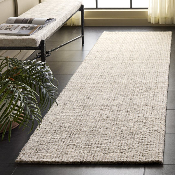 Safavieh Abstract Hand Tufted Wool Blend Runner Rug for Hallways Entryways in Beige Ivory ABT456B-28