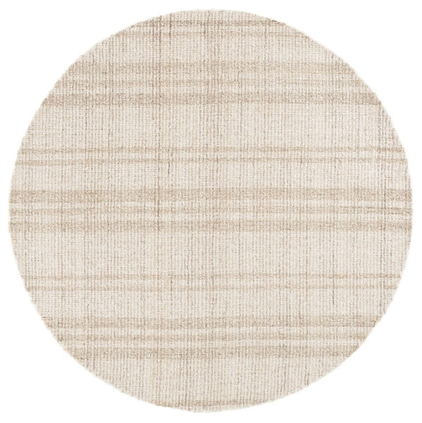 Safavieh Abstract Hand Tufted Wool Cotton Round Rug Plush Neutral Tone for Living Room ABT456B-6R