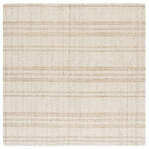 Safavieh Abstract Hand Tufted Wool Cotton Area Rug Neutral Beige Ivory for Living Room ABT456B-6SQ