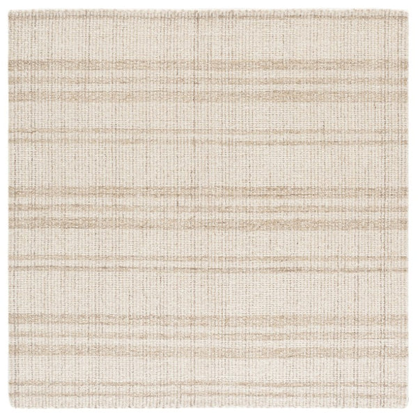 Safavieh Abstract Hand Tufted Wool Cotton Area Rug Neutral Beige Ivory for Living Room ABT456B-6SQ