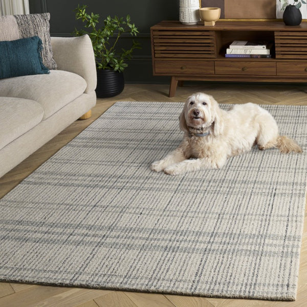 Safavieh Abstract Hand Tufted Wool Cotton Area Rug Neutral Grey Ivory Artisan Living Room Floor ABT456F-6