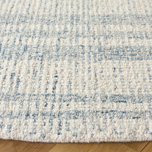 Safavieh Abstract Hand Tufted Wool Blend Round Rug Soft Blue Ivory for Living Room Accents ABT456M-6R