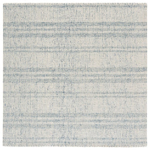Safavieh Abstract Hand Tufted Wool Cotton Rug Soft Blue Ivory Artisan Woven Living Room ABT456M-6SQ