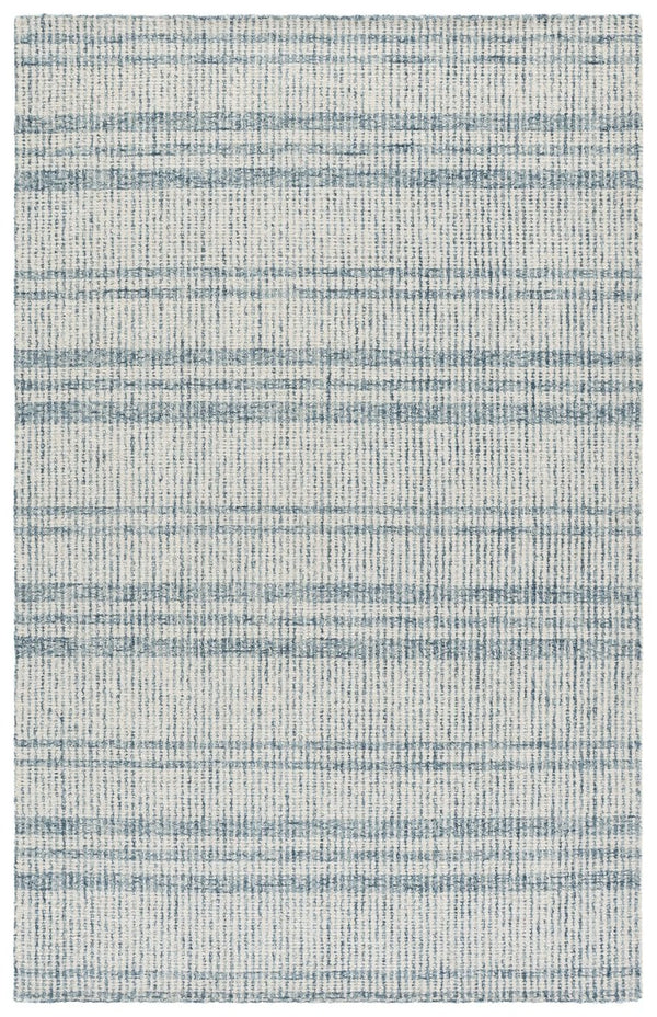 Safavieh Abstract Hand Tufted Wool Cotton Rug in Blue Ivory for Living Room or Dining Space ABT456M-6