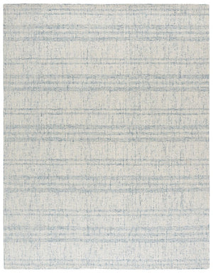 Safavieh Abstract Hand Tufted Wool Cotton Area Rug in Blue Ivory for Living or Dining Rooms ABT456M-8
