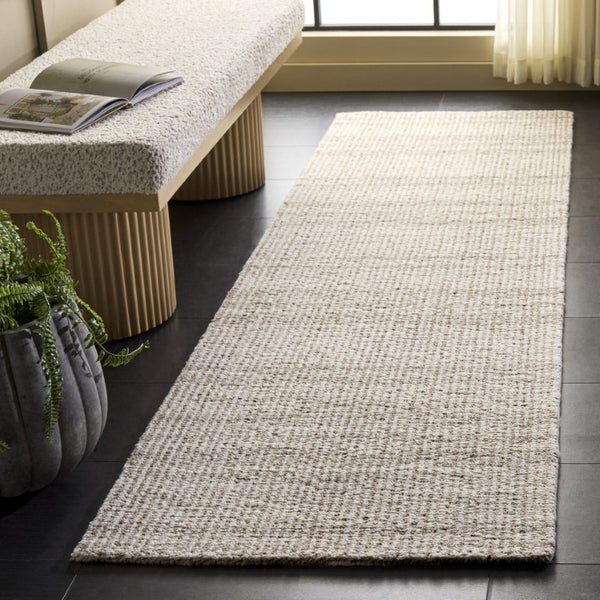 Safavieh Abstract Hand Tufted Wool Runner Rug Brown Ivory Artisan Hallway Entryway Accent ABT456T-28
