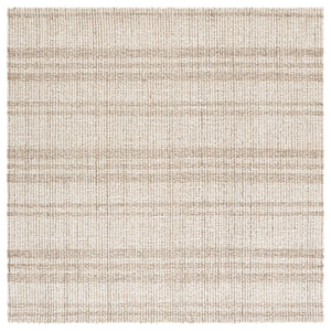 Safavieh Abstract Hand Tufted Wool Area Rug in Earthy Brown Ivory for Living or Bedroom ABT456T-6SQ