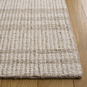 Safavieh Abstract Hand Tufted Wool Area Rug in Earthy Brown Ivory for Living or Bedroom ABT456T-6SQ