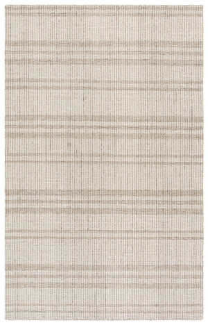 Safavieh Abstract Hand Tufted Wool Rug in Warm Brown Ivory for Living Room or Dining Space ABT456T-6