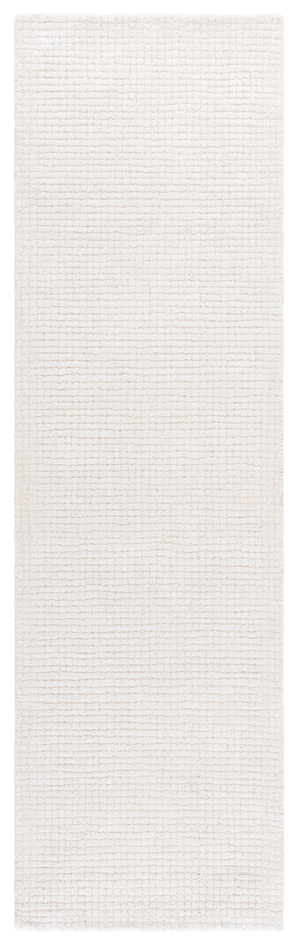 Safavieh Abstract Ivory Round Rug — Hand-Tufted Low-Profile 3/8" Pile, Wool-Blend Texture For Modern Homes 6'-0" x 6'-0" ABT457A-6R