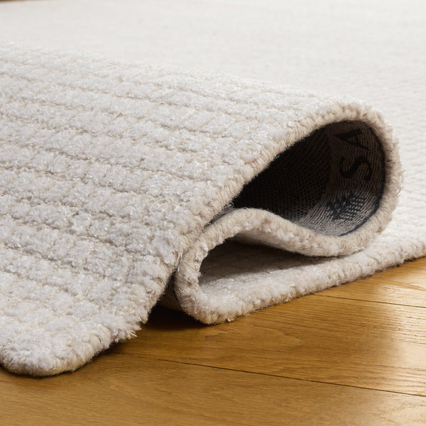 Safavieh Abstract Hand-Tufted Ivory Runner — Low-Profile 3/8" Pile, Wool-Blend Durability For Halls And Entries 2'-3" x 8'-0" ABT457A-28