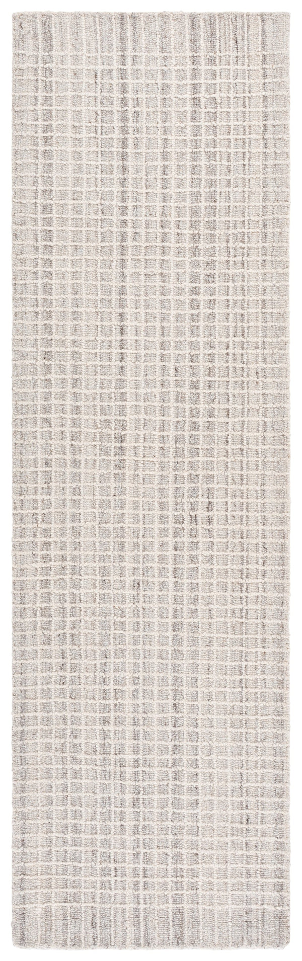 Safavieh Abstract Hand-Tufted Natural Ivory Rug — Low-Profile Wool-Cotton Blend, Minimalist Textured Elegance 6'-0" x 6'-0" ABT458A-6SQ