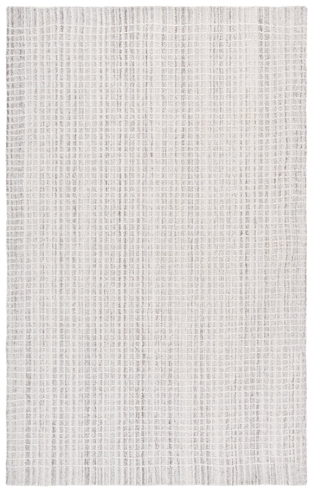 Safavieh Abstract Hand-Tufted Natural Ivory Rug — Low-Pile Wool-Cotton Blend, Subtle Geometric Elegance 6'-0" x 9'-0" ABT458A-6