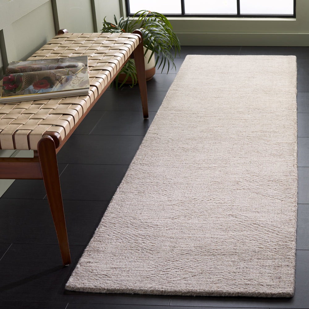 Safavieh Abstract Hand Tufted Wool Pile Runner Rug - Modern Geometric Design For Elegant Home Decor Upgrade Natural ,Ivory Wool Pile Abt459a-28