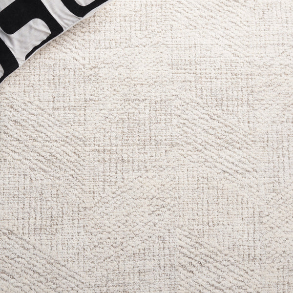 Safavieh Abstract Hand Tufted Wool Pile Runner Rug - Modern Geometric Design For Elegant Home Decor Upgrade Natural ,Ivory Wool Pile Abt459a-5