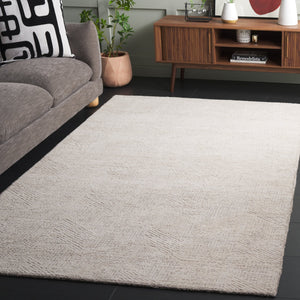 Safavieh Abstract Hand Tufted Wool Pile Runner Rug - Modern Geometric Design For Elegant Home Decor Upgrade Natural ,Ivory Wool Pile Abt459a-5