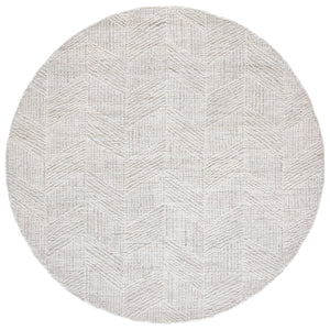 Safavieh Abstract Hand Tufted Wool Pile Runner Rug - Modern Geometric Design For Elegant Home Decor Upgrade Natural ,Ivory Wool Pile Abt459a-6r