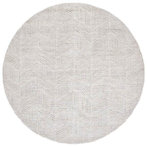 Safavieh Abstract Hand-tufted Wool Area Rug - Elegant Herringbone Design For Modern Home Décor And Comfort Natural ,Ivory Wool Pile Abt459a-6