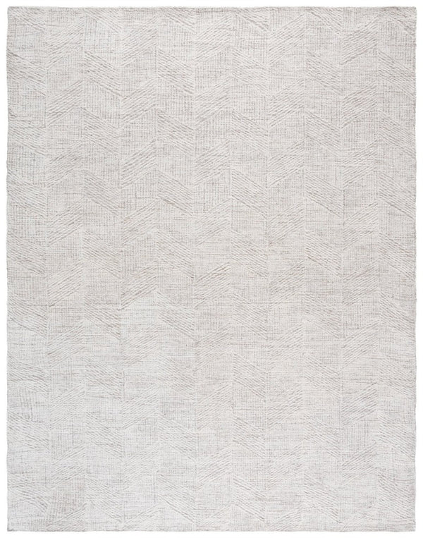 Safavieh Abstract Hand Tufted Wool Area Rug Ivory Plush Pile for Living Room or Dining Space ABT459A-8