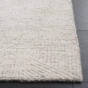 Safavieh Abstract Hand Tufted Wool Area Rug Ivory Plush Pile for Living Room or Dining Space ABT459A-8