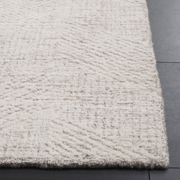Safavieh Abstract Hand Tufted Wool Area Rug Ivory Plush Pile for Living Room or Dining Space ABT459A-8