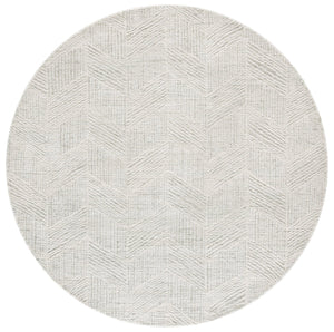 Safavieh Abstract Hand Tufted Wool Pile Runner Rug - Modern Geometric Design For Elegant Home Decor Upgrade Sage Green ,Ivory Wool Pile Abt459w-6r