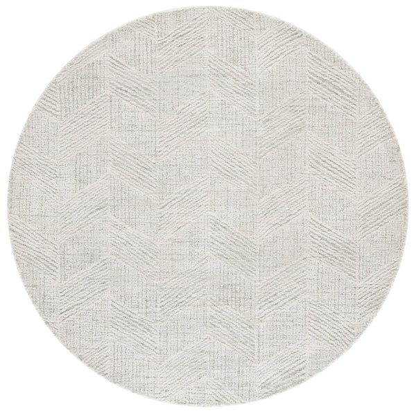 Safavieh Abstract Hand-tufted Wool Area Rug - Elegant Herringbone Design For Modern Home Décor And Comfort Sage Green ,Ivory Wool Pile Abt459w-6