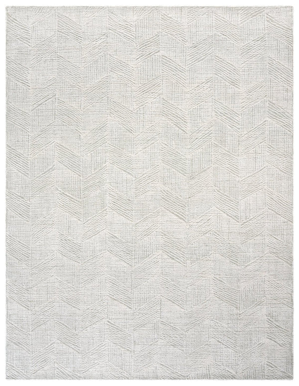 Safavieh Abstract Hand-tufted Wool Area Rug - Elegant Herringbone Design For Modern Home Décor And Comfort Sage Green ,Ivory Wool Pile Abt459w-6