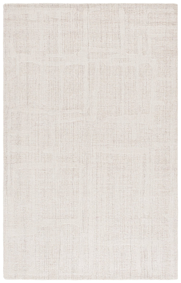 Safavieh Abstract Modern Hand Tufted Wool Runner Rug - Elegant Geometric Design For Luxurious Home Decor Natural ,Ivory Wool Pile Abt460a-5