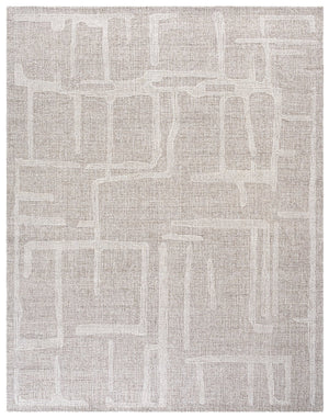 Safavieh Abstract Hand Tufted Wool Pile Area Rug - Modern Elegance With Timeless Craftsmanship For Any Space Natural ,Ivory Wool Pile Abt460a-6