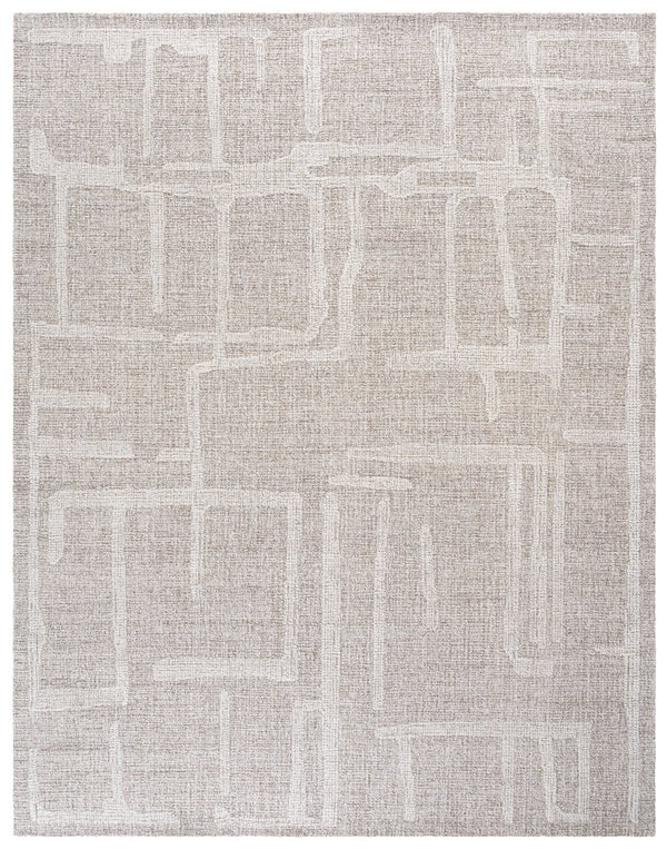 Safavieh Abstract Hand Tufted Wool Pile Area Rug - Modern Elegance With Timeless Craftsmanship For Any Space Natural ,Ivory Wool Pile Abt460a-6