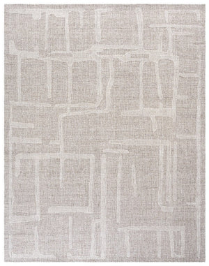 Safavieh Abstract Hand Tufted Wool Area Rug in Ivory for Living Room Bedroom Low Pile Unfinished ABT460A-8