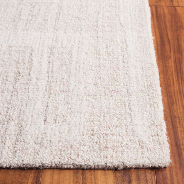 Safavieh Abstract Hand Tufted Wool Area Rug in Ivory for Living Room Bedroom Low Pile Unfinished ABT460A-8