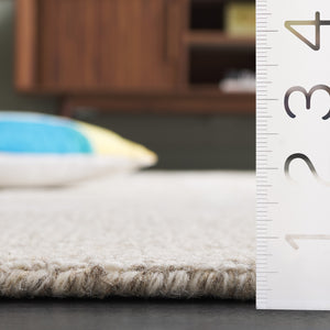 Safavieh Abstract Modern Hand Tufted Wool Runner Rug - Elegant Geometric Design For Luxurious Home Decor Beige ,Ivory Wool Pile Abt460b-5